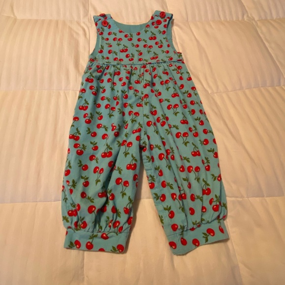 RagsLand,Girls,18mo.turquoise & cherries romper - Picture 1 of 6